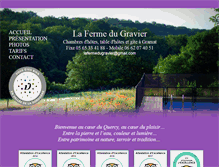 Tablet Screenshot of la-ferme-du-gravier.com